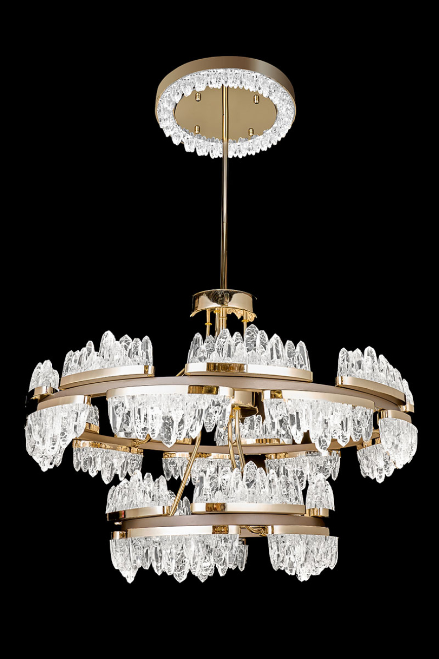 Подвесная люстра lara le7728/780-2k gold