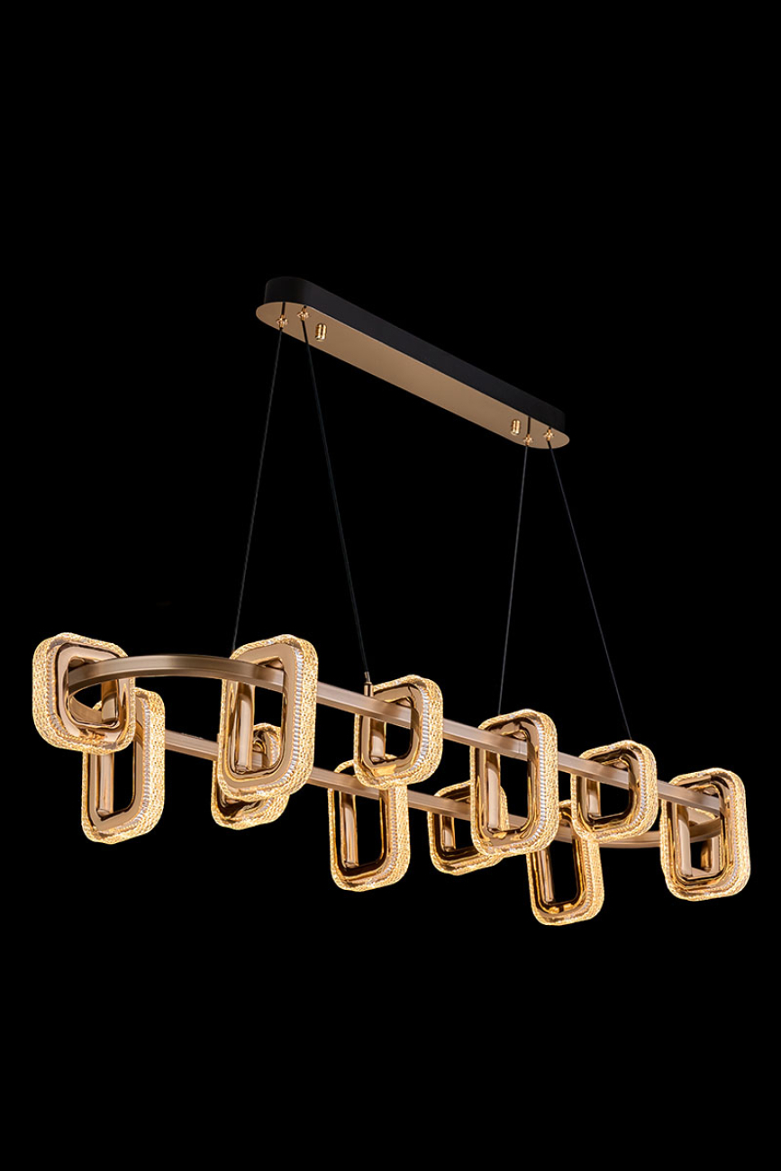 Подвесная люстра theona le7701/12l grey/gold