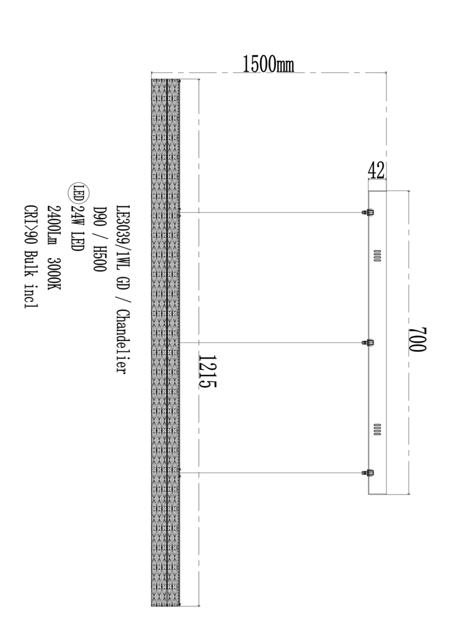 Подвесная люстра alice le3039/1200l gd