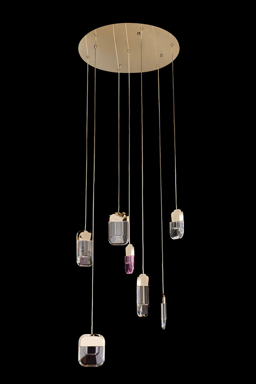 Подвесная люстра natali le7771/7 gold