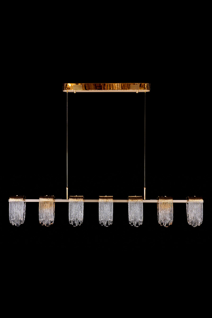 Подвесная люстра cascade le7717/7l gold