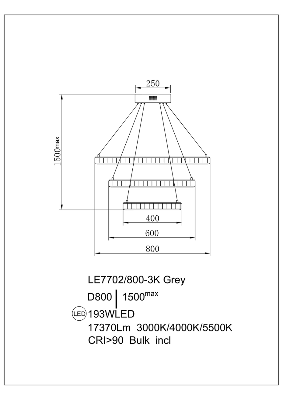 Подвесная люстра christine le7702/800-3k gold