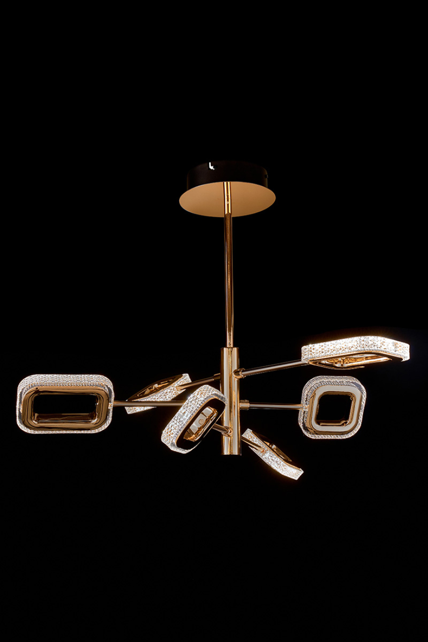 Подвесная люстра theona le7701/6g gold