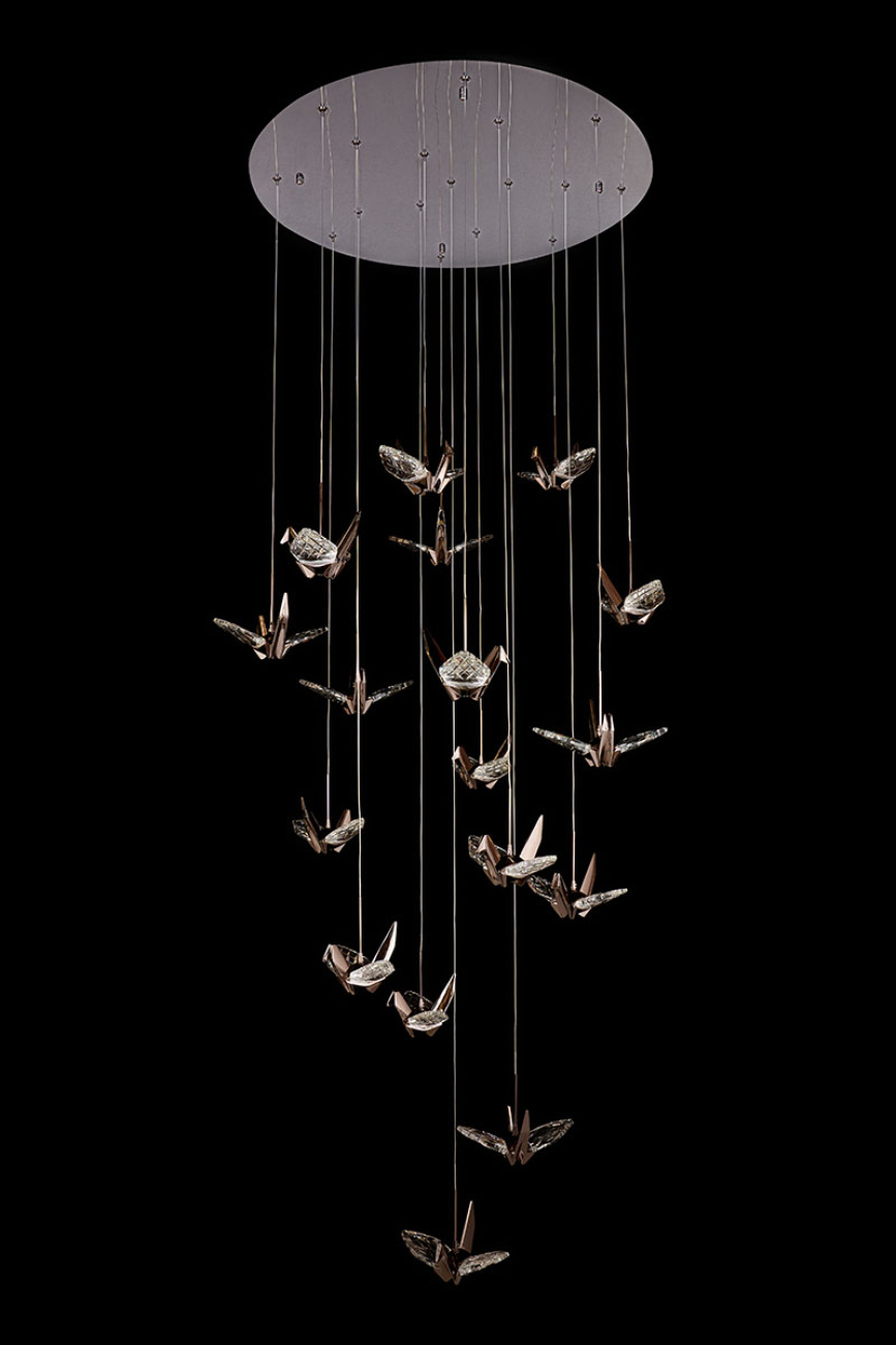 Подвесная люстра alma le7706/17 black chrome