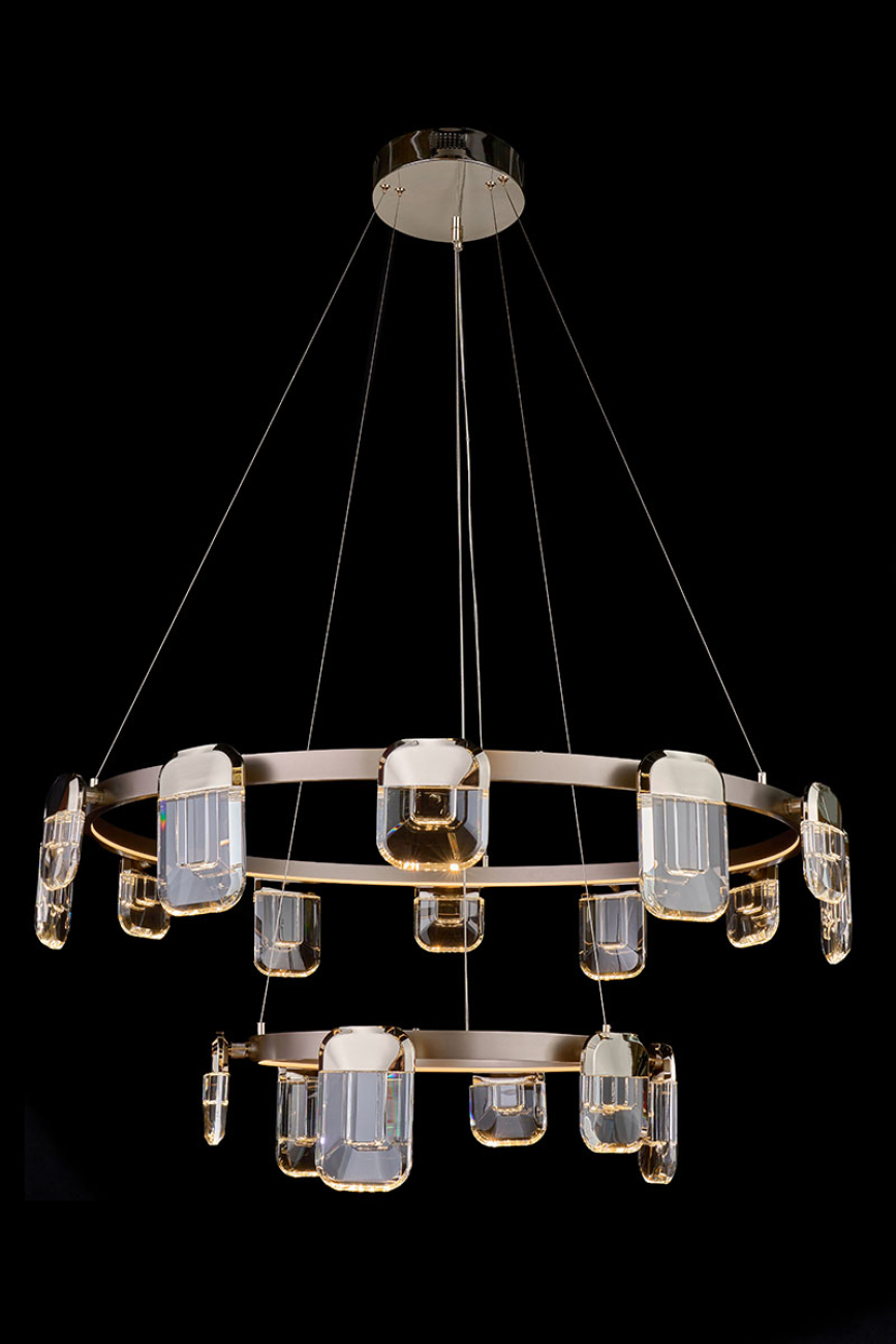 Подвесная люстра natali le7771/12+6 gold