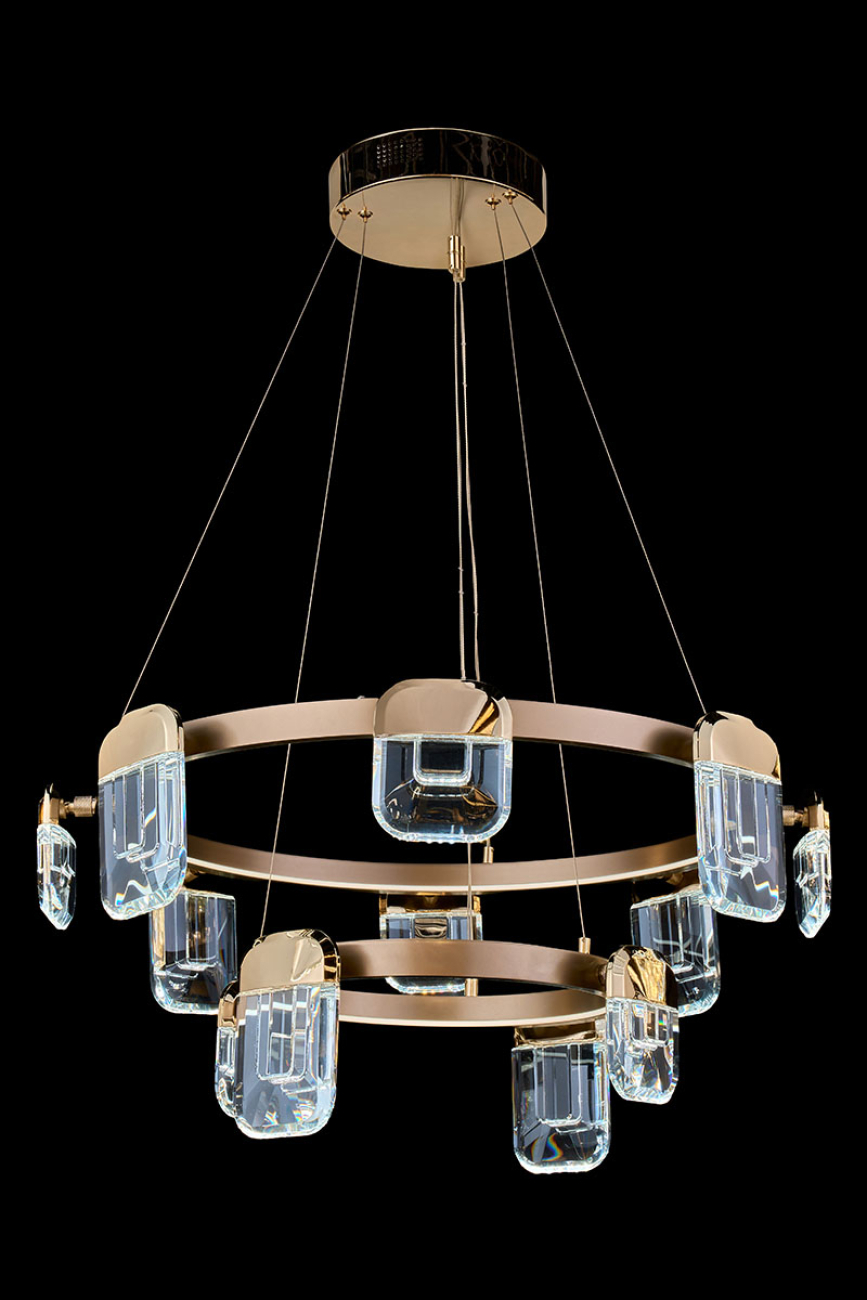 Подвесная люстра natali le7771/8+4 gold