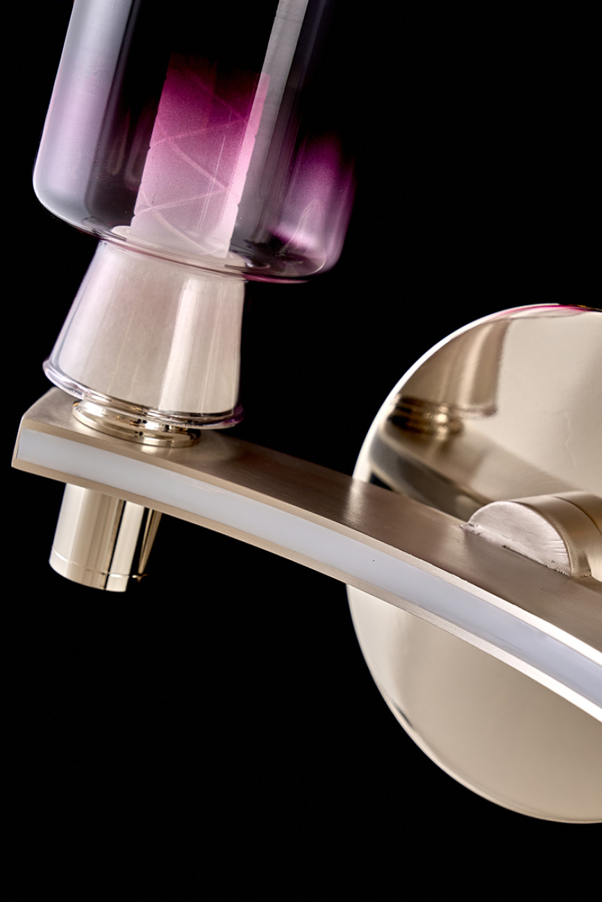 Бра marie le7719/2w nickel