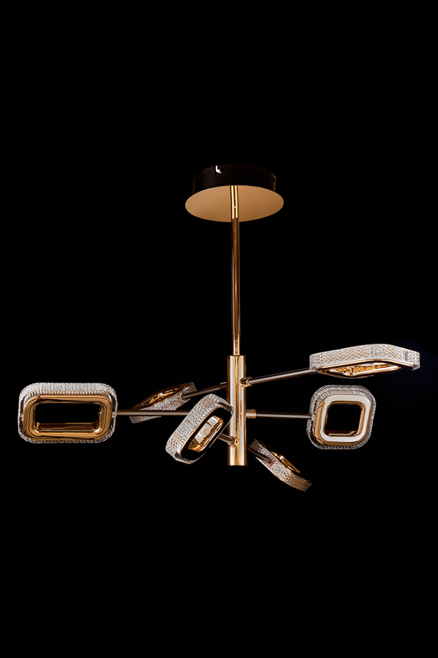 Подвесная люстра theona le7701/6g gold