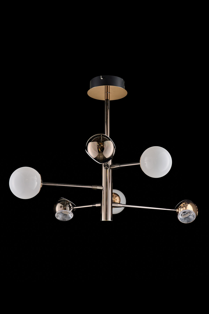 Подвесная люстра lilith le7709/6g black chrome