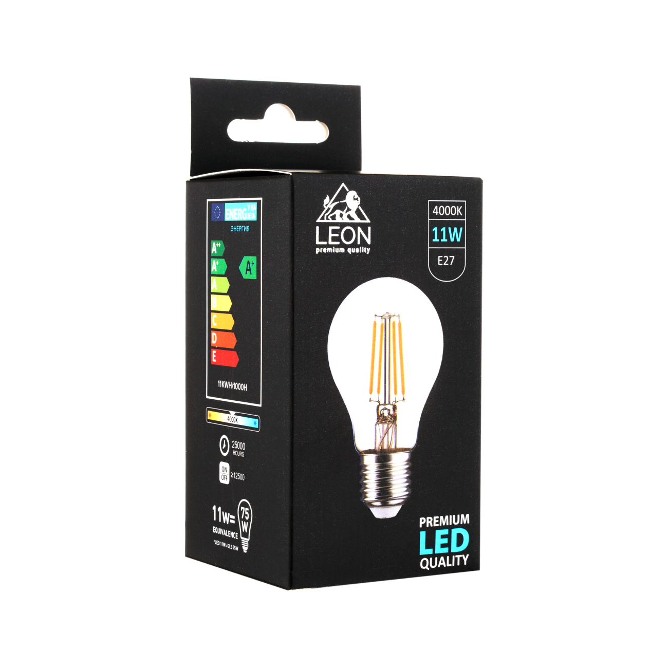 Светодиодная лампа leon le-a60-11w-4000k-e27/cl