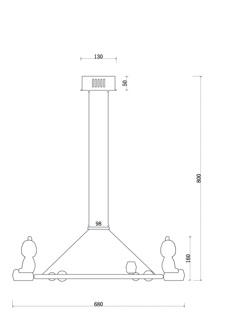 Подвесная люстра sophie le1077/680 gd