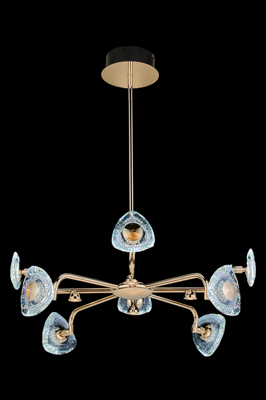 Подвесная люстра iris le7913/8g gold